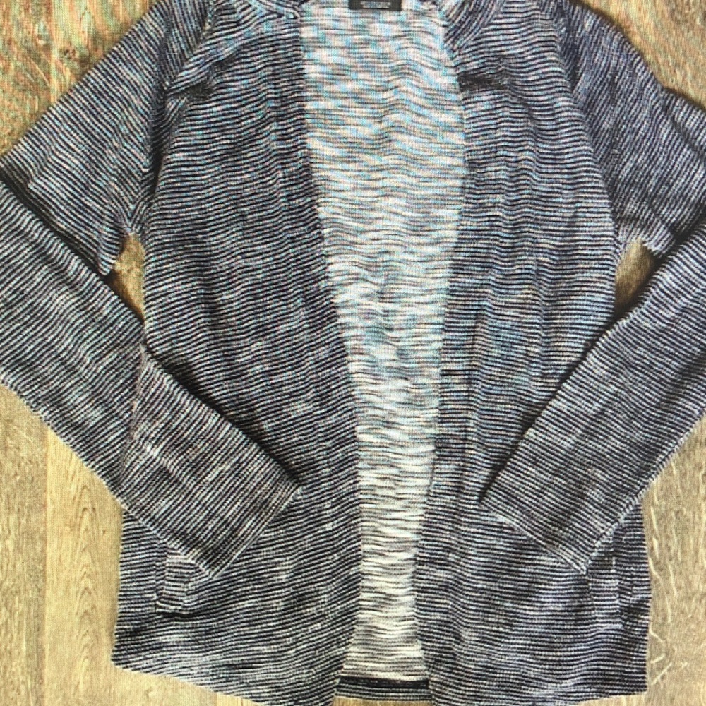 Striped Black and Gray Sweater